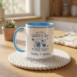 Taza de nuestro primer día del padre juntos
