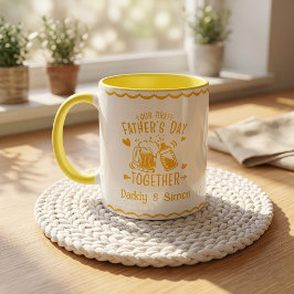 Taza de nuestro primer día del padre juntos