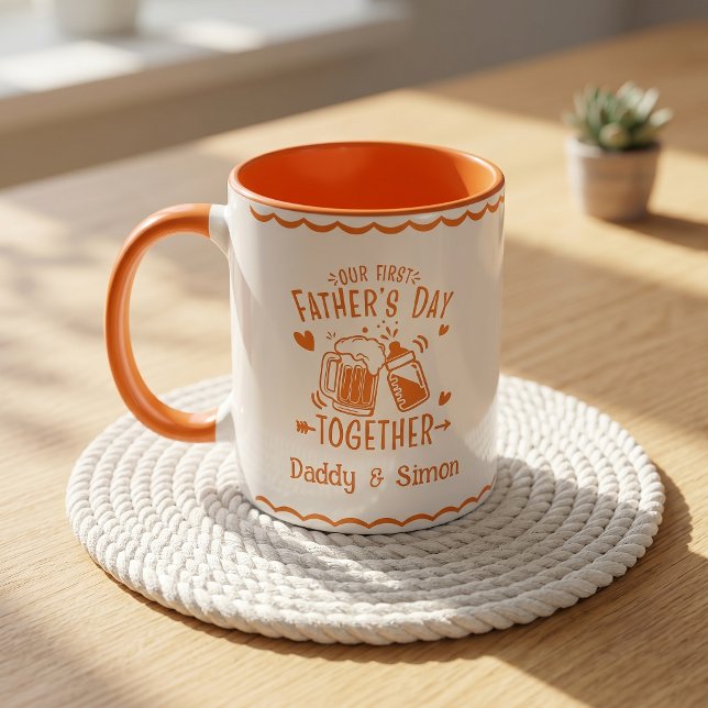 Taza de nuestro primer día del padre juntos (Subido por el creador)