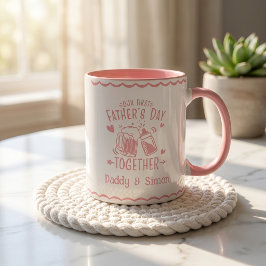 Taza de nuestro primer día del padre juntos