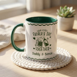 Taza de nuestro primer día del padre juntos