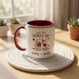 Taza de nuestro primer día del padre juntos