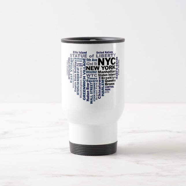 Taza de NYC - elija el estilo y el color (Centro)