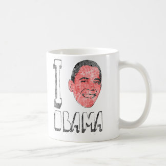Taza de Obama del corazón I