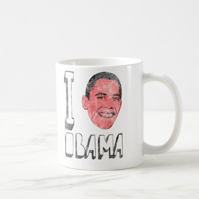 Taza de Obama del corazón I (Derecha)