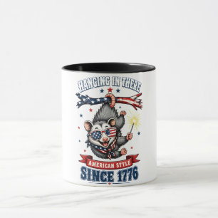 Taza de Opossum del 4 de Julio