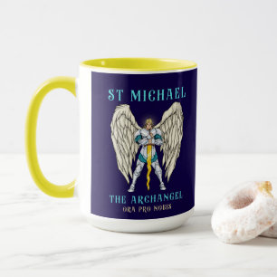 Taza de oración católica San Miguel Arcángel