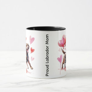 Taza de orgullosa mamá de Labrador Regalo del dí