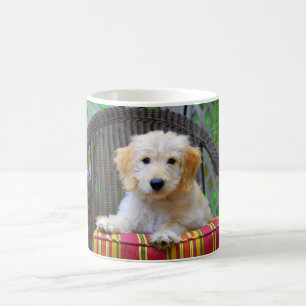 Taza de oro del perrito del Doodle