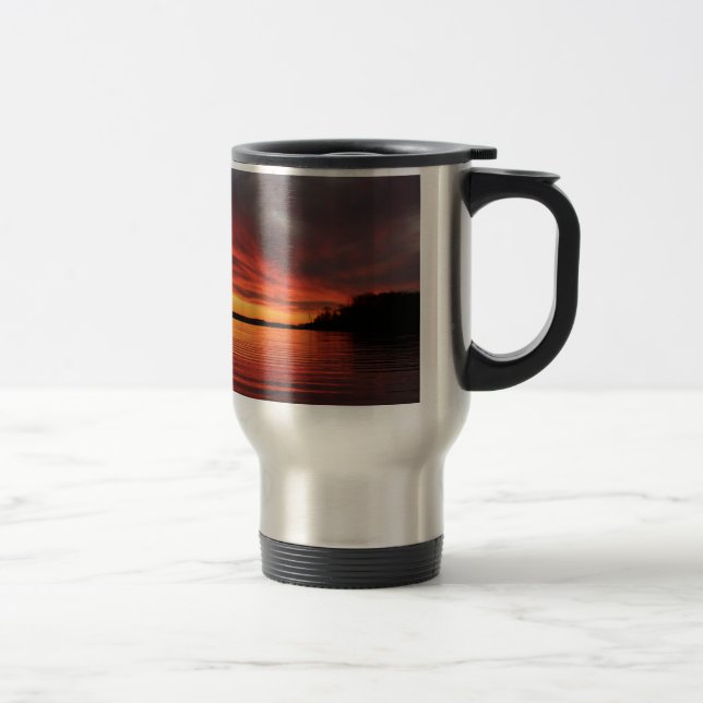 Taza de oro del viaje de la puesta del sol (Derecha)