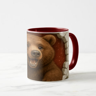 Taza de oso de dibujos animados adorable imprimibl