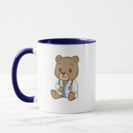 Taza de oso lindo para tu futuro doctor 