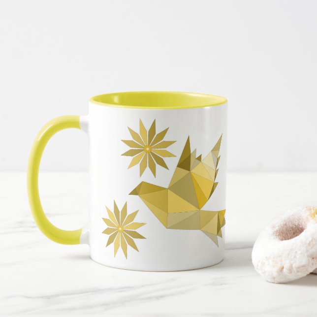 TAZA DE PÁJARO CREATIVA PARA REGALO (Con donut)