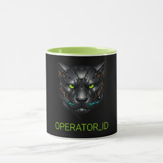 Taza de pantera cibernética Cyberpunk personalizad