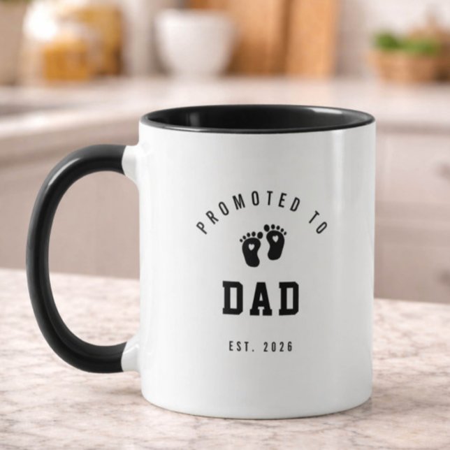 Taza de Papá Ascendido Regalo de Nuevo Papá Idea (Subido por el creador)