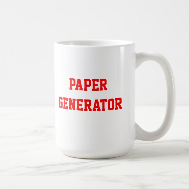 Taza de papel del generador (Derecha)
