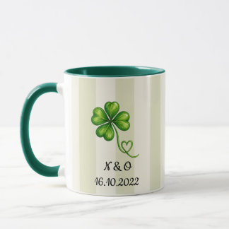 Taza de Pareja Personalizada | Iniciales y Fecha P