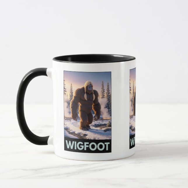 Taza de parodia divertida de Bigfoot (Izquierda)