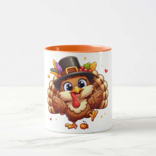 taza de pavo adorable #1 (Centro)