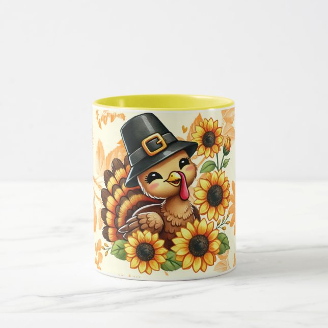 Taza de pavo girasol (Centro)