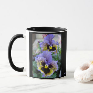 Taza de pensamientos púrpura grandes 11 oz
