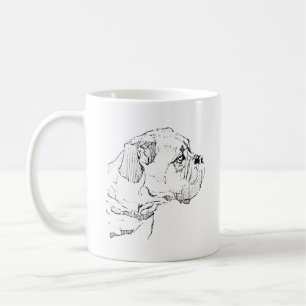 Taza de perro Boxer – Taza de café de perro de tin