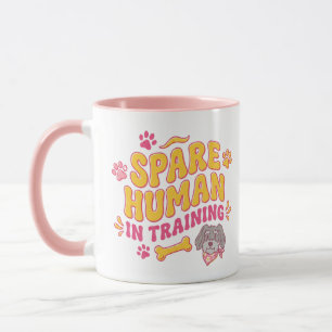 Taza de perro humano de repuesto, personalizada co