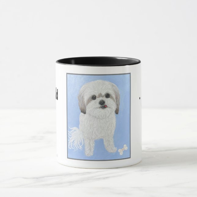Taza de perro Malshi dulce (Centro)