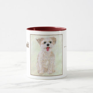 Taza de perro Morkie lindo