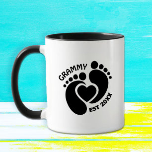 Taza de Pies de Bebé para Grammy
