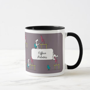 Taza de Pilates de la oficina, marrón
