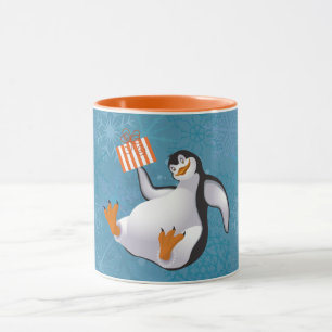 Taza de Pingüinos Divertidos