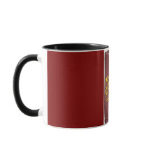 taza de pintura de flores