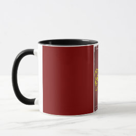taza de pintura de flores