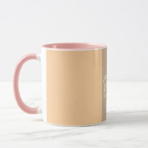 taza de pintura de flores