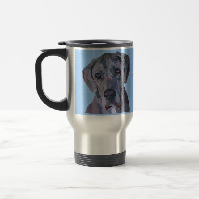Taza de plata de great dane Merle (Izquierda)