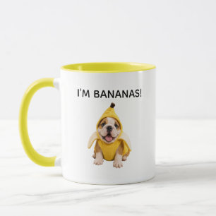 TAZA DE PLÁTANO DE BULLDOG INGLÉS ADORABLE SOY PLÁ