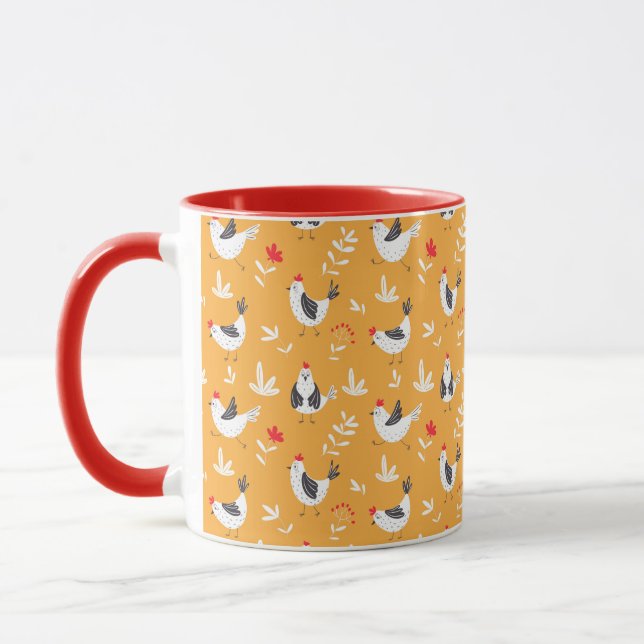 Taza de Pollos Divertidos (Izquierda)