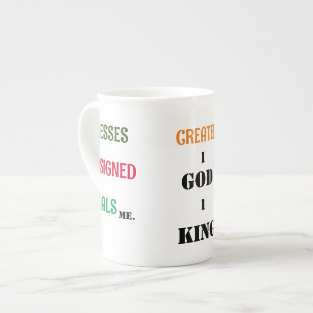 Taza De Porcelana 1God1King creado por Collection Specialty Mug (Izquierda)