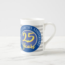 Taza De Porcelana 25 años conmemorativos