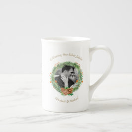 Taza De Porcelana 2 x Aniversario del Boda fotográfico CUALQUIER AÑO