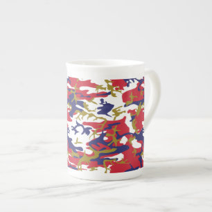 Taza De Porcelana 4 de julio, Día de la Independencia, Camuflaje Dor