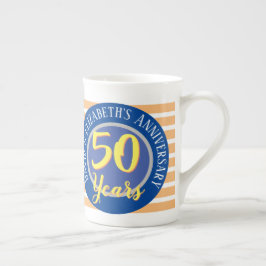 Taza De Porcelana 50 años del Aniversario del Boda de Oro