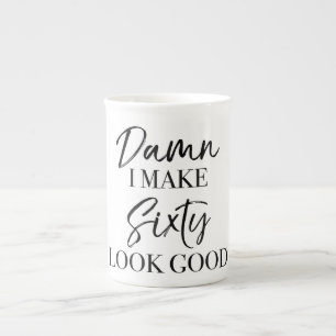 Taza De Porcelana 60.ª actitud de cumpleaños