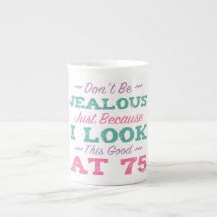 Taza De Porcelana 75.º Cumpleaños De Las Mujeres