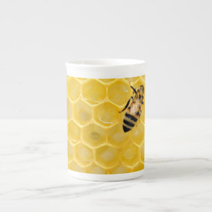 Taza De Porcelana abeja y abeja