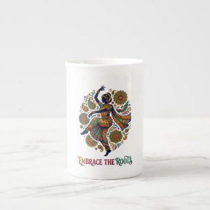 Taza De Porcelana Abraza el baile de las raíces