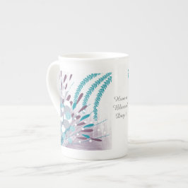 Taza De Porcelana Abstracto Flor Floral Especie Mug