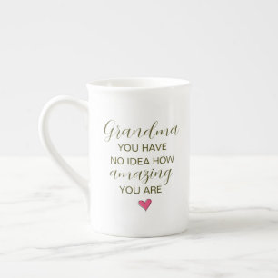 Taza De Porcelana Abuela No Tienes Idea Lo Increíble Que Eres