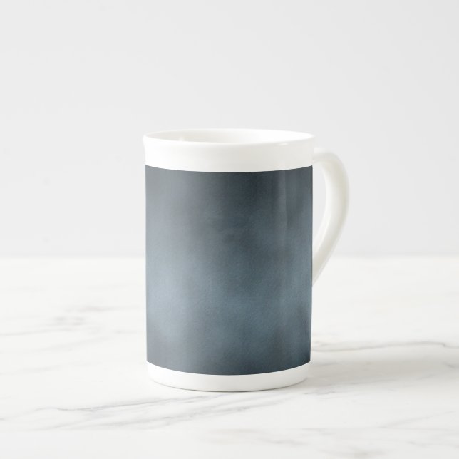 Taza De Porcelana Acero Gris Gótico Ombre Fondo de arte (Derecha)